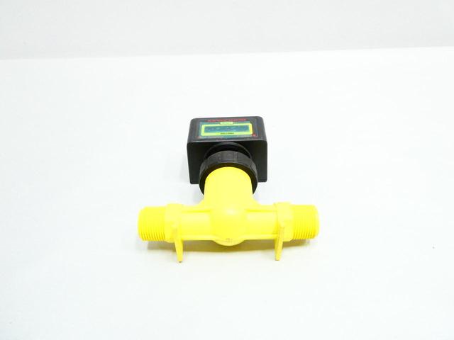 BLUE-WHITE F-1000 TB-750MI-GPM1 PADDLEWHEEL FLOW METER 3-30GPM 3/4IN NPT