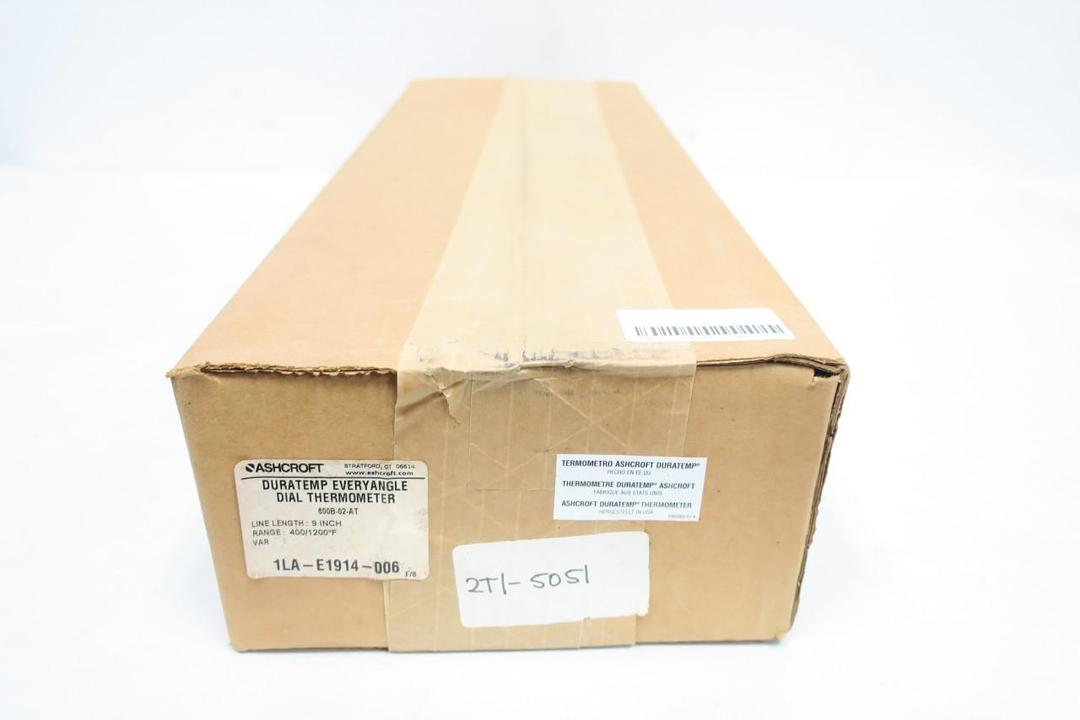 ASHCROFT 600B-02-AT DURATEMP EVERY ANGLE DIAL THERMOMETER 4-1/2IN 9IN 400-1200F