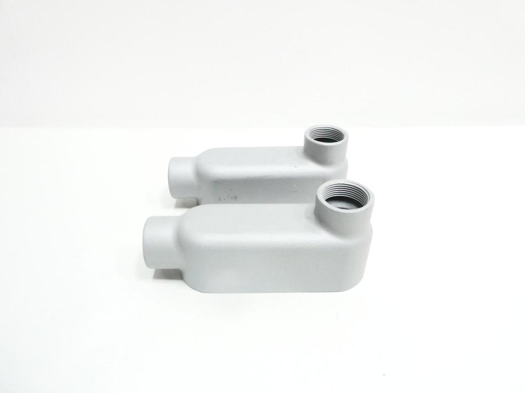 BOX OF 2 OZ GEDNEY LB125 CONDUIT OUTLET BODIES LB 1-1/4IN