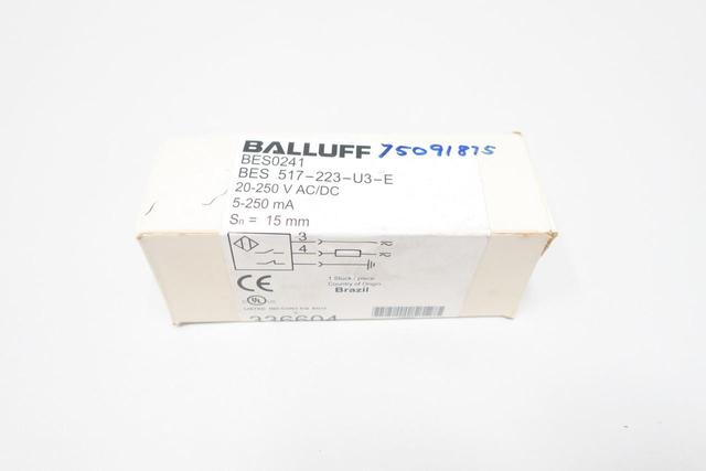 BALLUFF BES0241 BES-517-223-U3-E PROXIMITY SWITCH 20-250V-AC/DC