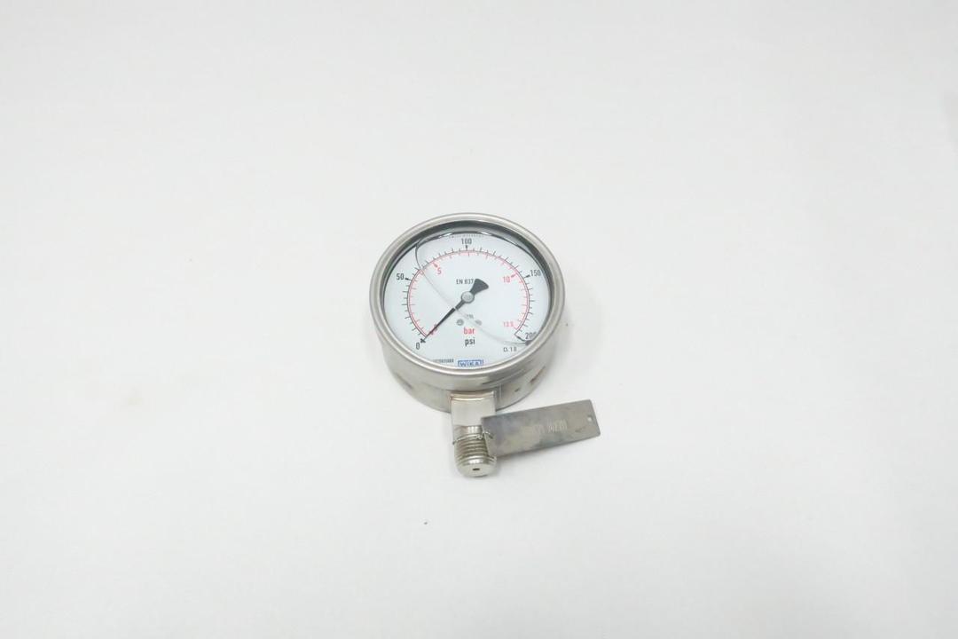 WIKA 8970035888 PRESSURE GAUGE 3-1/2IN 1/2IN NPT 0-200PSI