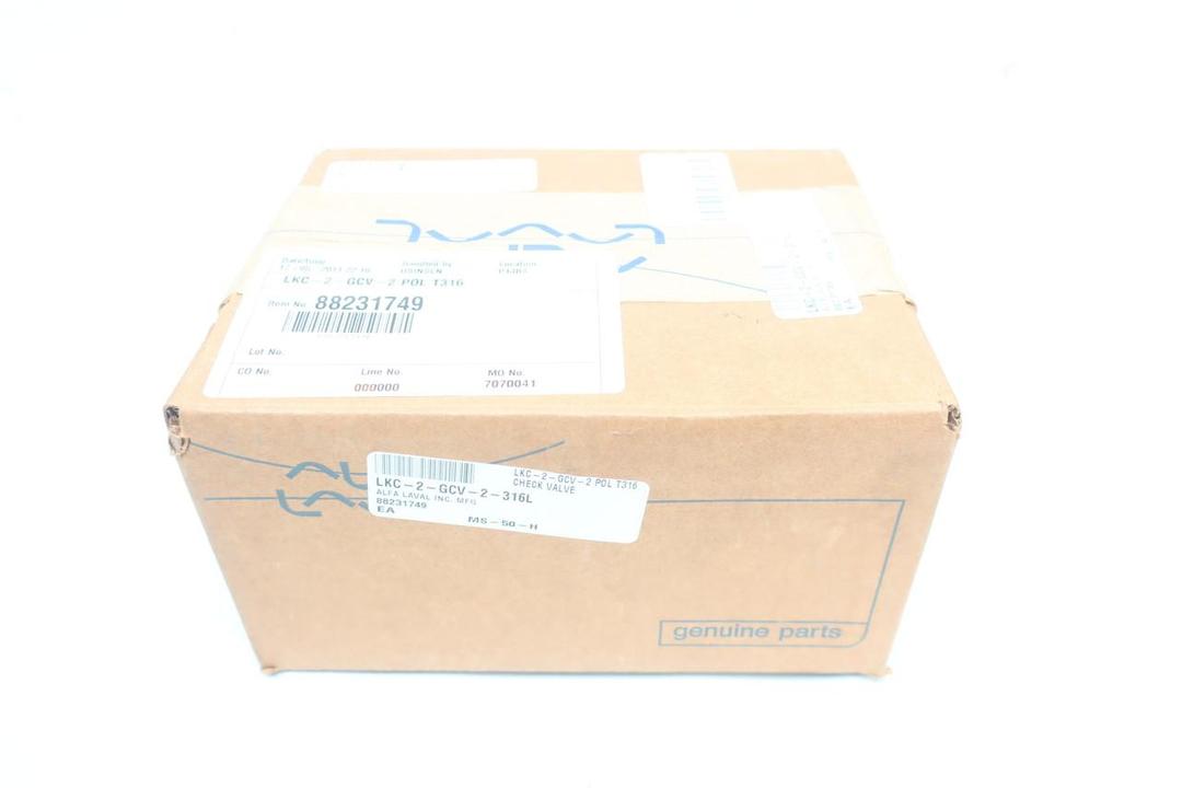 ALFA LAVAL LKC-2-GCV-2-316L STAINLESS NON-RETURN CHECK VALVE 2IN