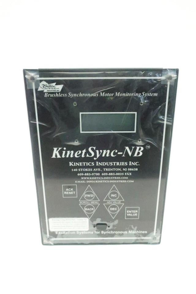KINETICS INDUSTRIES KINETSYNC-NB-Q BRUSHLESS SYNCHRONOUS MOTOR MONITORING SYSTEM