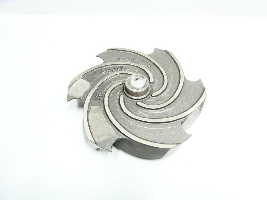 GOULDS 101-499-1013 3196MT 4X6-13 IRON 6-VANE PUMP IMPELLER 11IN OD