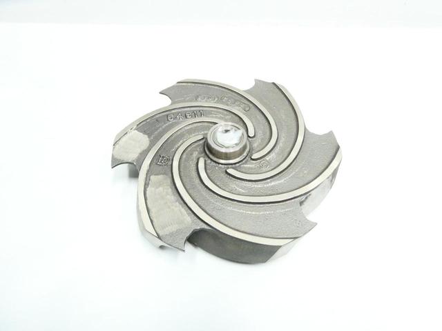 GOULDS 101-499-1013 3196MT 4X6-13 IRON 6-VANE PUMP IMPELLER 11IN OD
