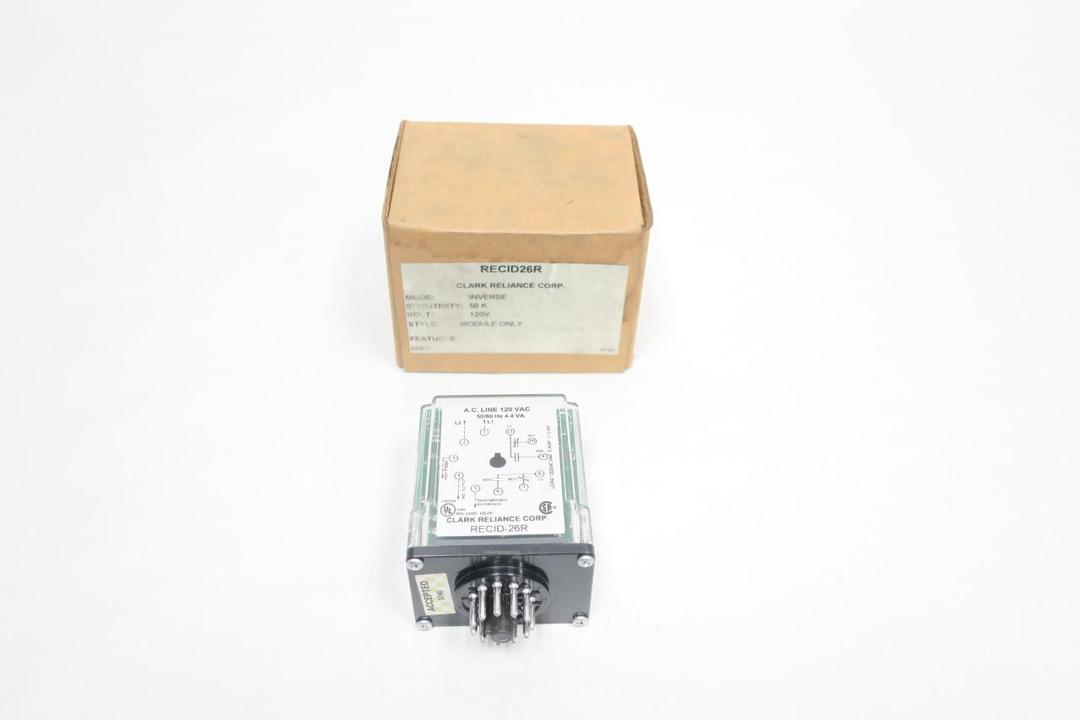 CLARK RECID-26R PLUG-IN RELAY 120V-AC