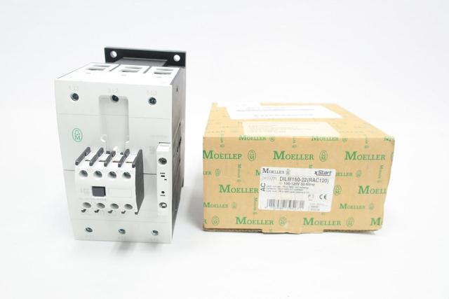 MOELLER DILM150-22(RAC120) AC CONTACTOR 120V-AC 180A AMP 125HP