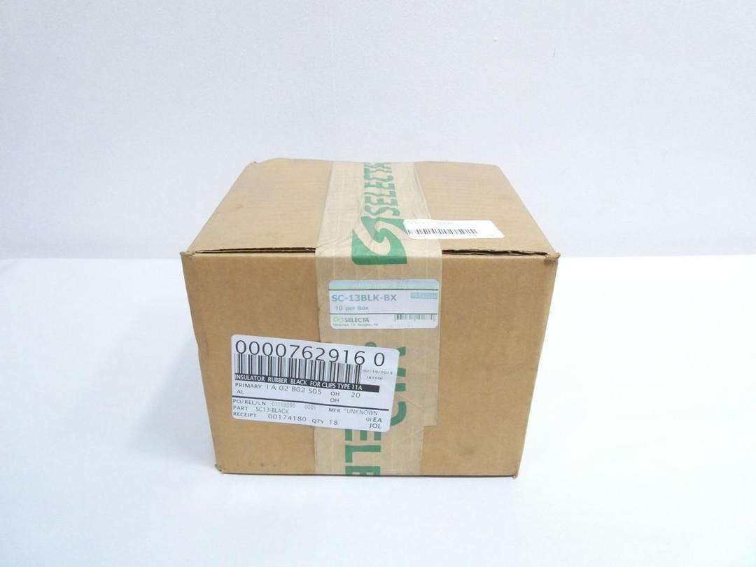 BOX OF 10 SELECTA SC-13BLK-BX ALLIGATOR CLIPS