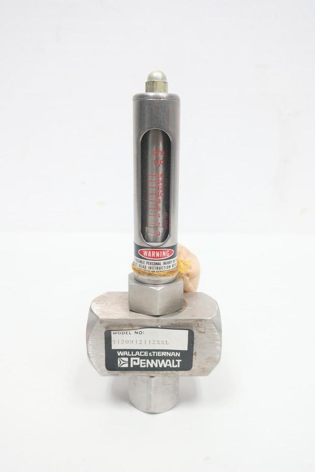 WALLACE & TIERNAN 5120M12112XXL PENNWALT PURGE METER 0-16GPH 1/2IN NPT