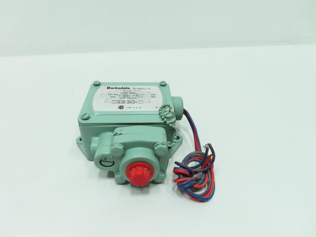 BARKSDALE HP1H-H5-C PRESSURE SWITCH 400-1600PSI 125/250V-AC