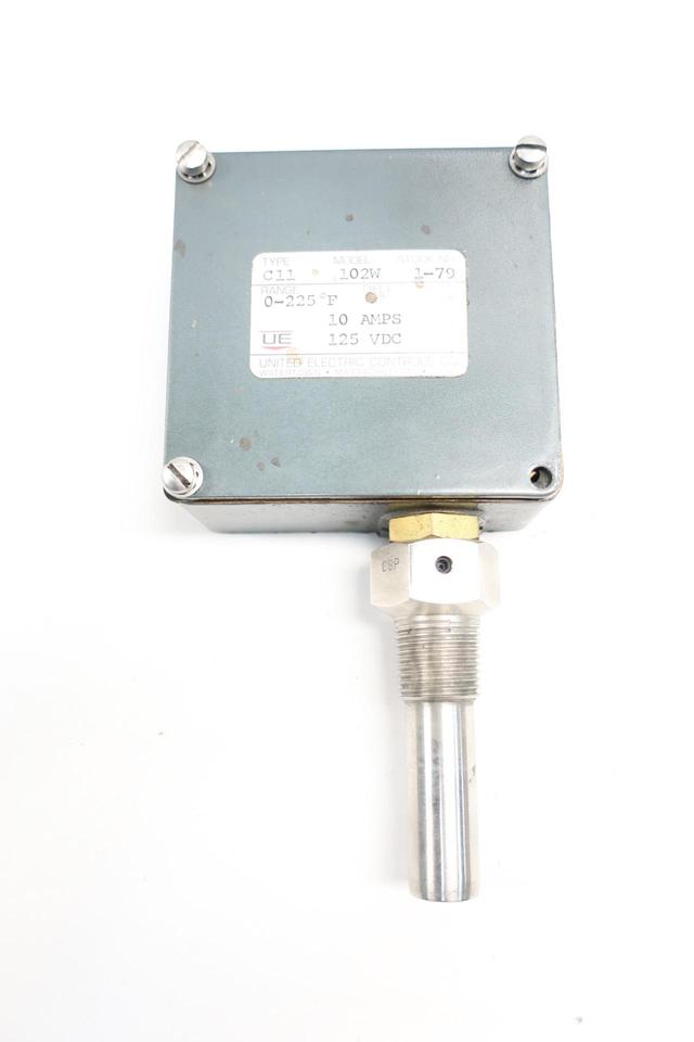 UE UNITED ELECTRIC C11 102W TEMPERATURE CONTROLLER 0-225F 125V-DC