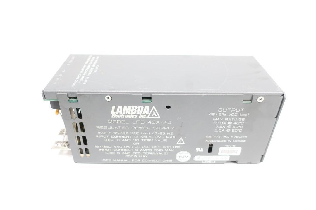 LAMBDA LFS-45A-48 POWER SUPPLY 95-132V-AC 10A AMP 48V-DC