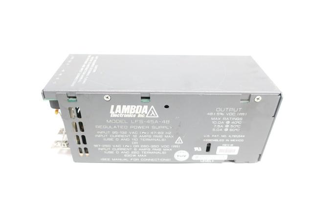 LAMBDA LFS-45A-48 POWER SUPPLY 95-132V-AC 10A AMP 48V-DC