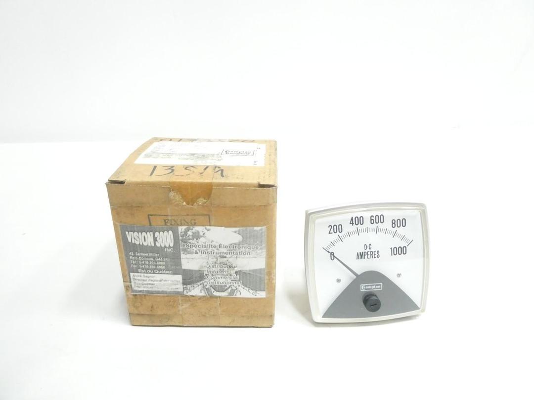 CROMPTON 016-01AA-ECSS AMMETER 0-1000DC AMP