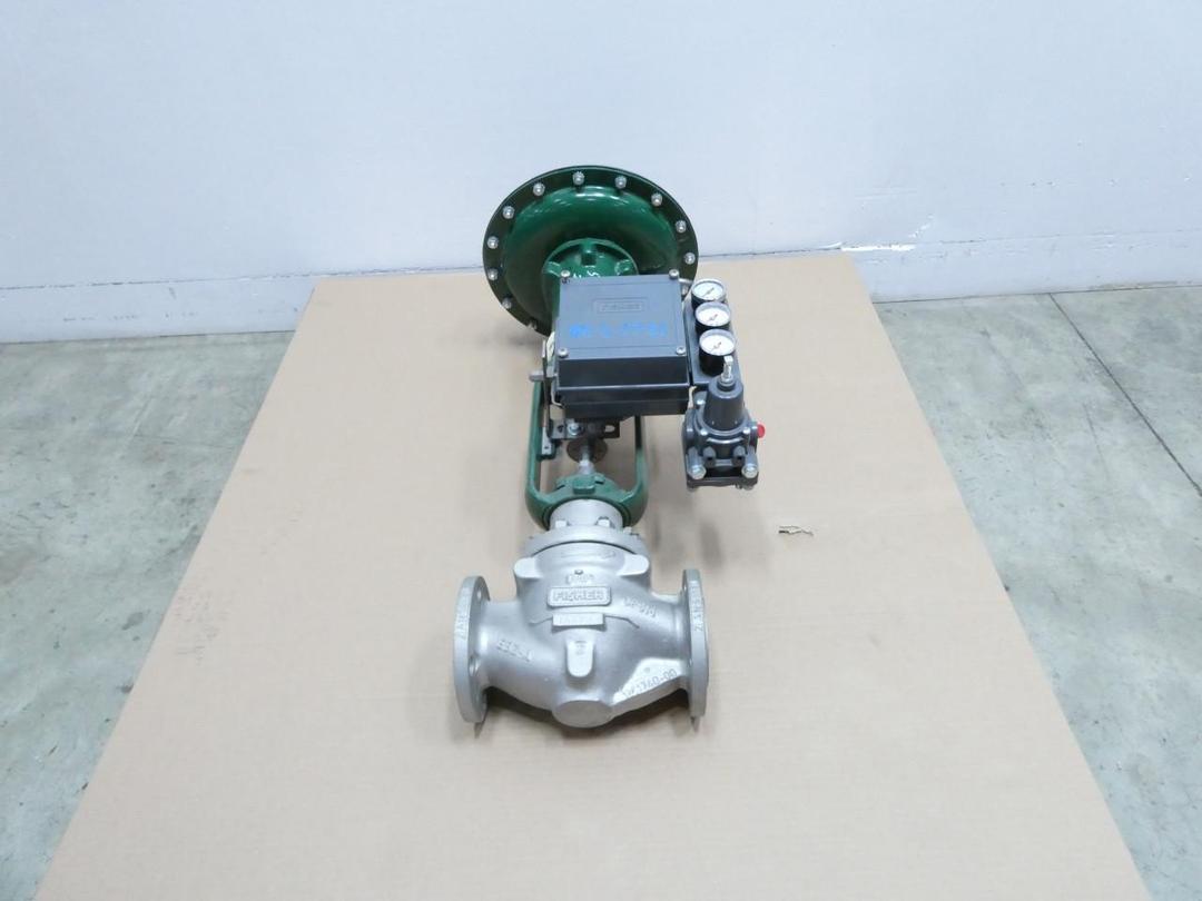 FISHER EZ PNEUMATIC 667 SIZE 40 3582 STAINLESS FLANGED CONTROL VALVE 2IN 150