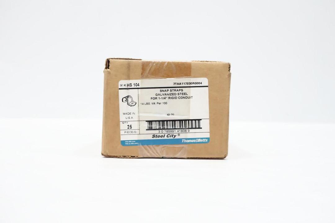 BOX OF 25 THOMAS & BETTS HS-104 SNAP STRAPS 1-1/4IN