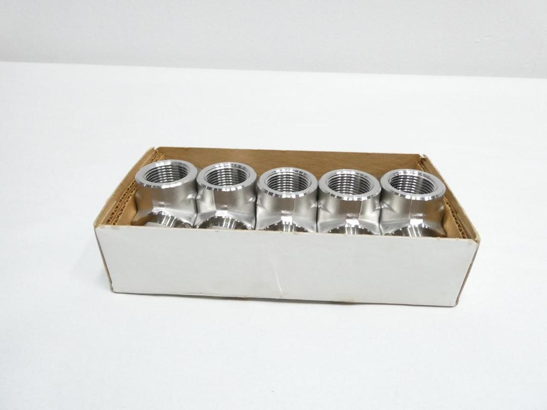 BOX OF 5 SWAGELOK SS-1210-3TTF STAINLESS TEE 3/4IN TUBE X 3/4IN TUBE X 3/4IN NPT