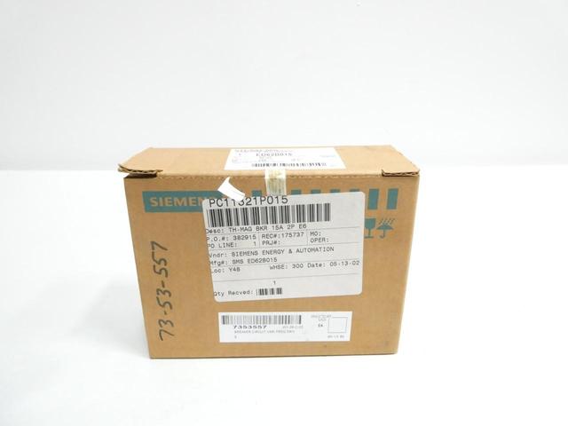 SIEMENS ED62B015 MOLDED CASE CIRCUIT BREAKER 2P 15A AMP 600V-AC