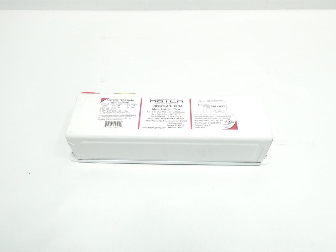 HATCH GFC70-AD-HXCA 70W METAL HALIDE BALLAST 120V-AC