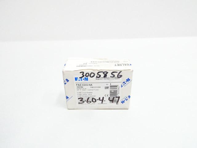 EATON FAZ-C2/2-NA MINIATURE CIRCUIT BREAKER 2P 2A AMP 277/480V-AC