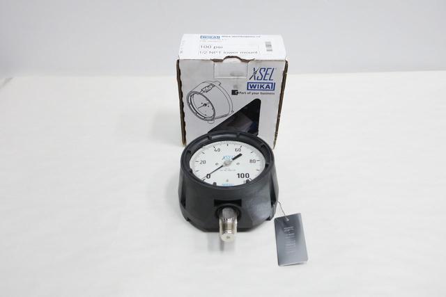 WIKA 233.34 PRESSURE GAUGE 4-1/2IN 100PSI 1/2IN NPT