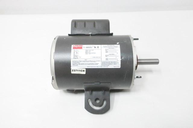 DAYTON 3M505J AC MOTOR 48YZ 1PH 1/2HP 1075RPM 115V-AC