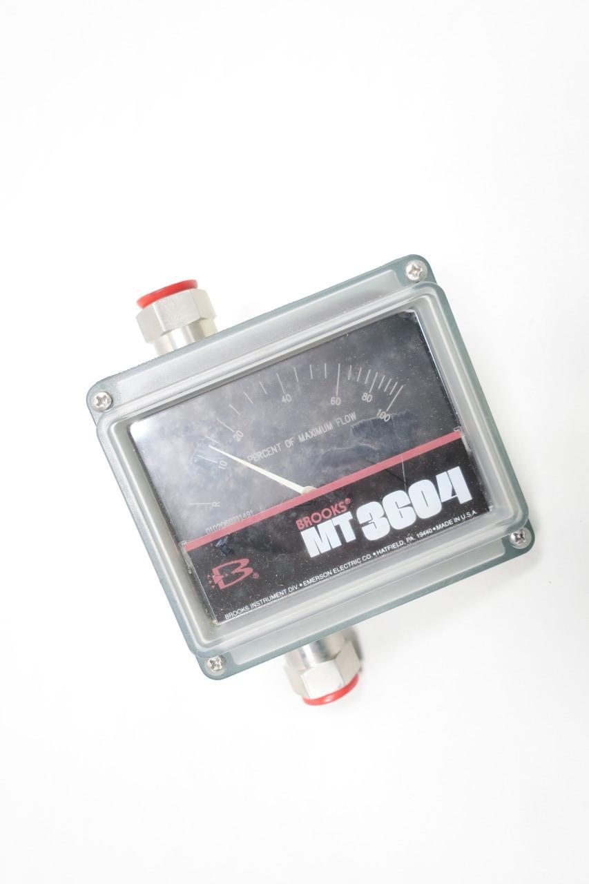 BROOKS INSTRUMENT 3604EA1A5D1A MT 3604 VARIABLE AREA FLOW METER 1/2IN NPT