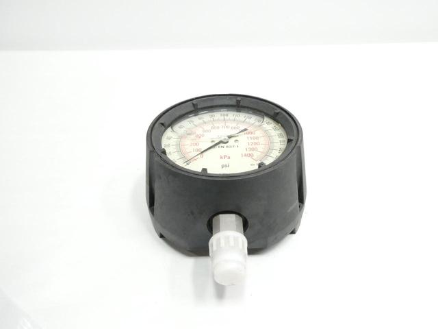 BADOTHERM EN 8737-1 PRESSURE GAUGE 4-1/2IN 0-200PSI 1/2IN NPT
