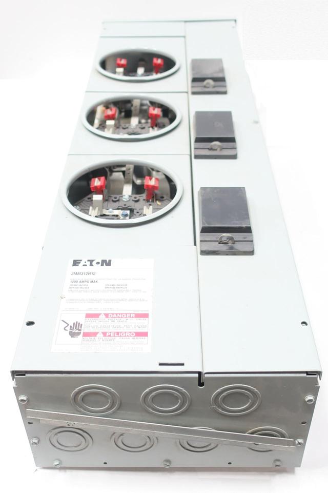EATON 3MM312R12 3PH METER STACK 1200A AMP 120/208V-AC