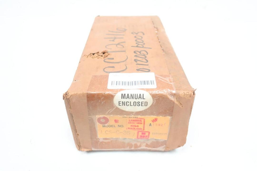 LAMBDA LCS-C-36 POWER SUPPLY 105-132V-AC 36V-DC