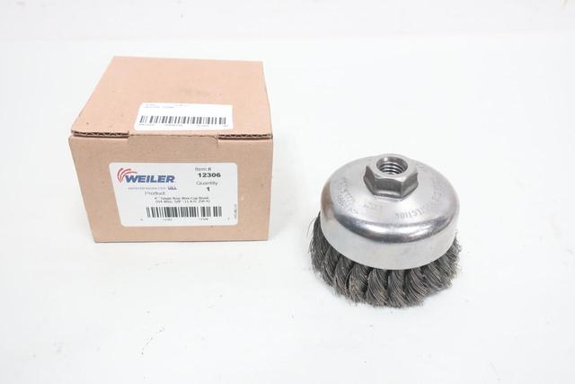 WEILER 12306 4IN SINGLE ROW WIRE CUP BRUSH