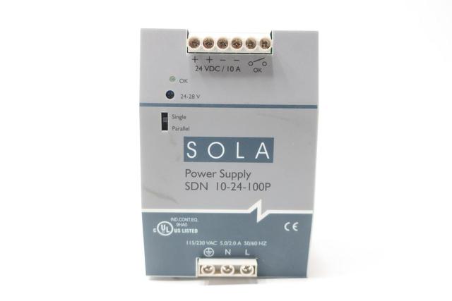 EMERSON SDN 10-24-100P POWER SUPPLY 115/230V-AC 10A AMP 24-28V-DC