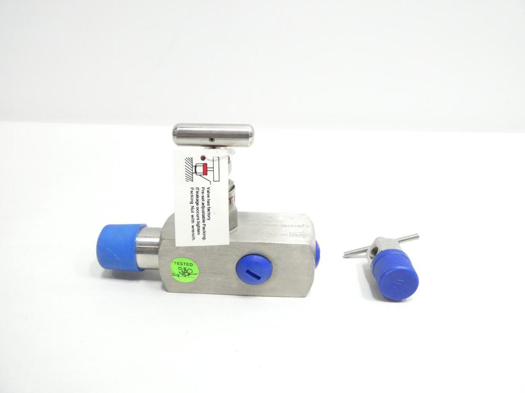 WGI WN8536-1L STAINLESS NEEDLE VALVE 1/2IN X 3/4IN NPT 10000PSI