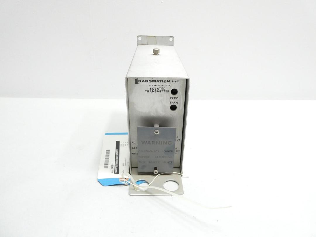 TRANSMATION 610T-03-62-65 ISOLATED TRANSMITTER 0-250F 10-50MV 117V-AC