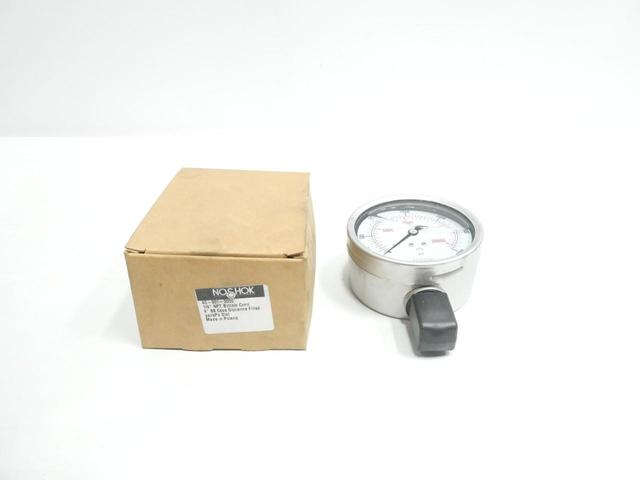NOSHOK 40-901-3000 PRESSURE GAUGE 4IN 1/4IN NPT 3000PSI