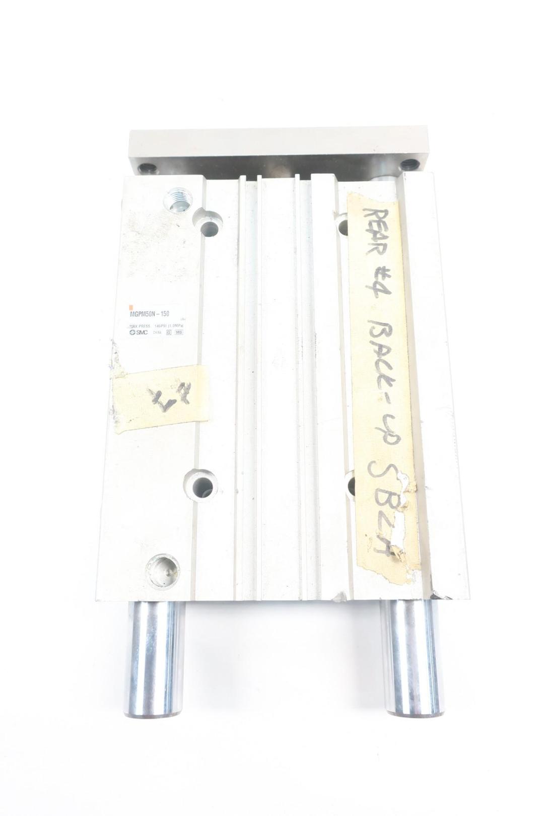 SMC MGPM50N-150 GUIDED SLIDE CYLINDER 50MM 150MM 145PSI