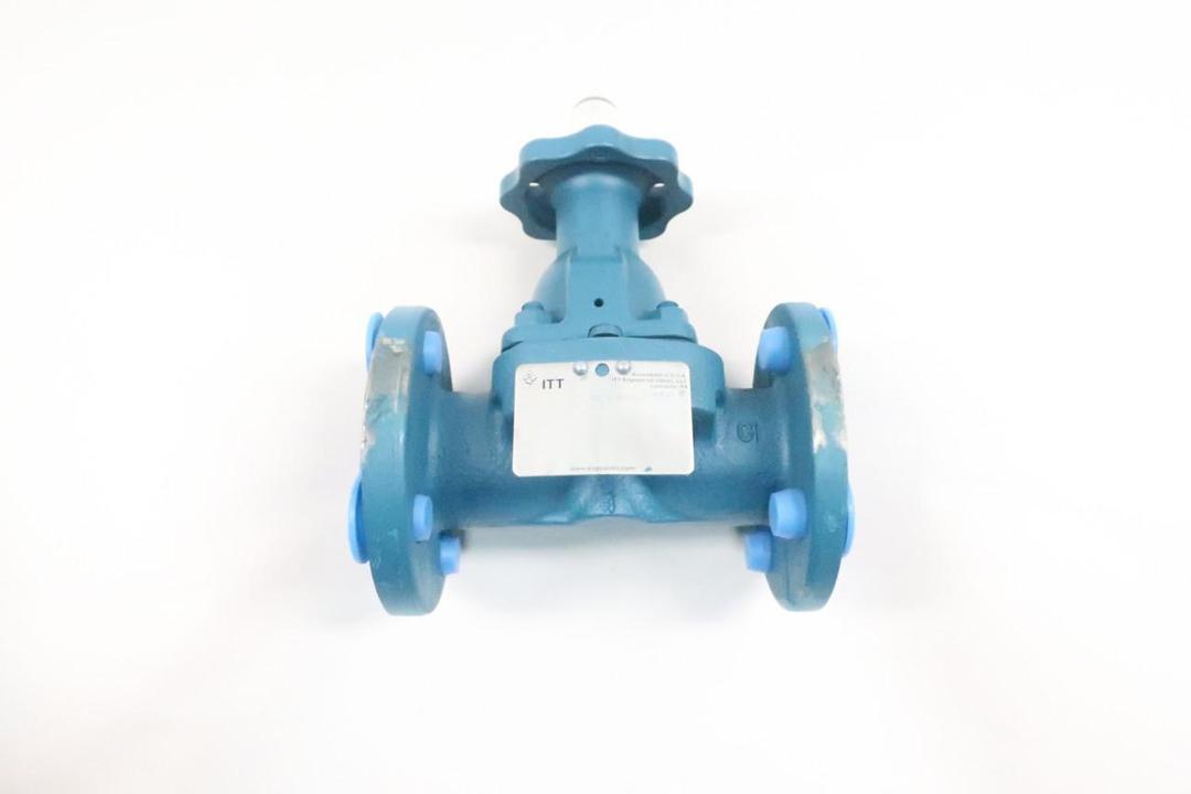 ITT 1-2538-TM-943 DIA-FLO MANUAL IRON FLANGED DIAPHRAGM VALVE 1IN 150
