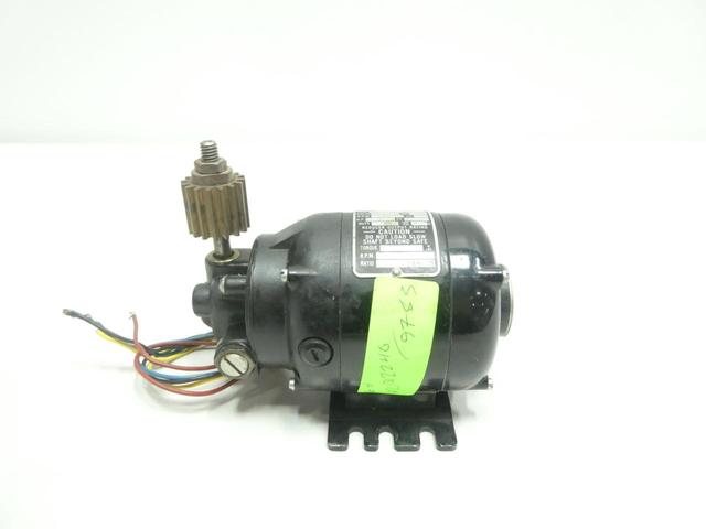 BODINE NSE-11R GEARMOTOR 17.36RPM 1/80HP 125V-DC