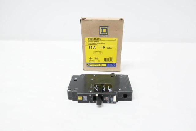 SQUARE D EDB16015 MOLDED CASE CIRCUIT BREAKER 1P 15A
