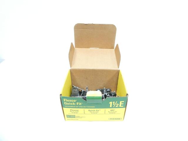 BOX OF 25  FLEXCO 20004 69 7598 QUICK-FIT 1-1/2E 1-1/2IN STEEL BELT FASTENER