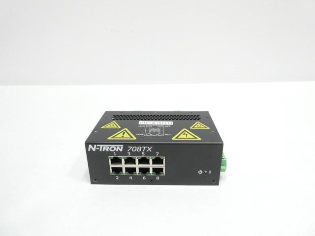 N-TRON 708TX 8 PORT INDUSTRIAL ETHERNET SWITCH 10-30V-DC