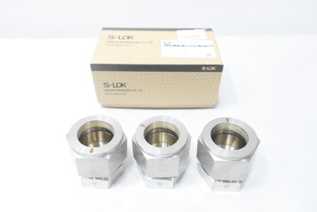 BOX OF 3 S-LOK SC-32-S6 STAINLESS PIPE CAP 2IN TUBE