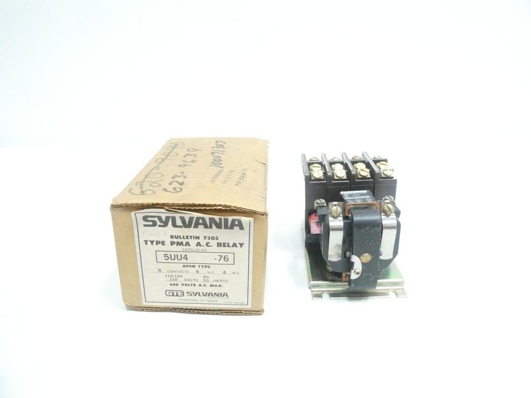 SYLVANIA 7305 PMA 5UU4 RELAY 110-120V-AC