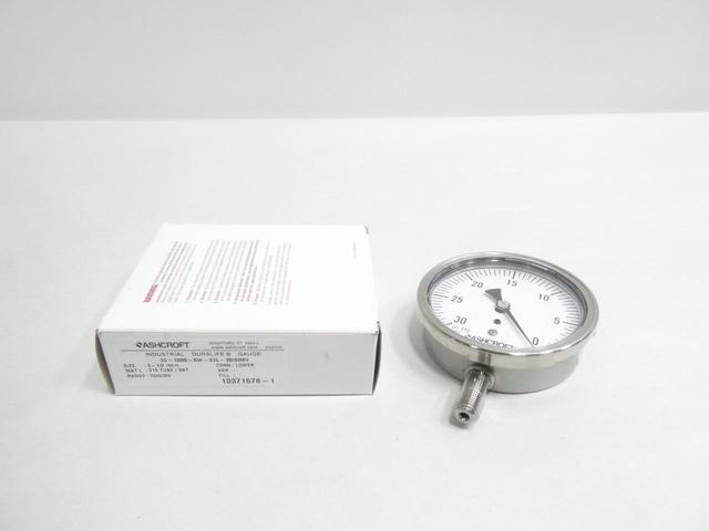 ASHCROFT 35-1009-SW-02L-30/0IMV PRESSURE GAUGE 3-1/2IN 1/4IN NPT 0-30IN-H2O
