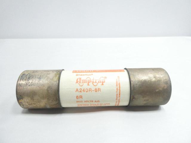 GOULD A240R-6R SHAWMUT AMP-TRAP CURRENT LIMITING FUSE R 2400V-AC