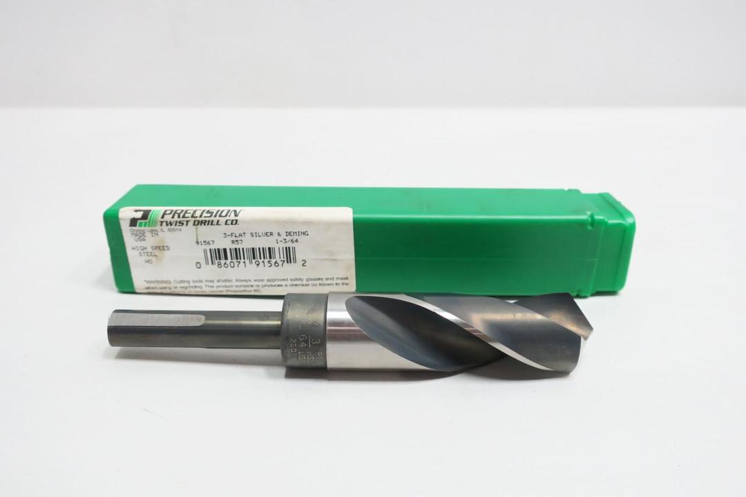 PRECISION R57 91567 HIGH SPEED STEEL DRILL BIT 1-3/64IN