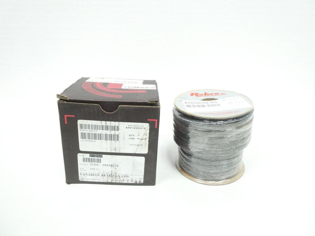 ROBCO ANC1250037Z 1250 COMPRESSION PACKING 3/8IN 2LB