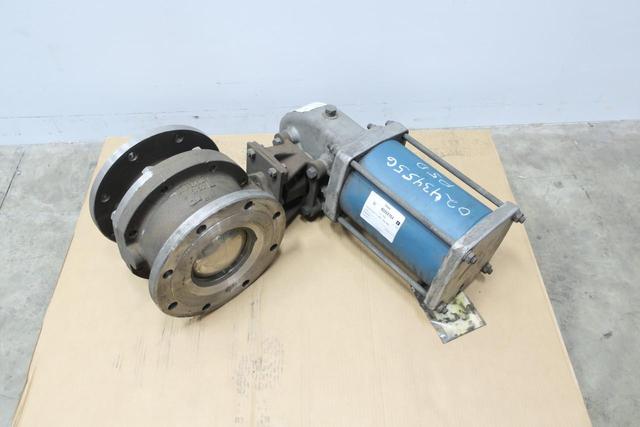 JAMESBURY 8-5150-31-3600TT-2 ST-1200 PNEUMATIC STAINLESS FLANGED BALL VALVE 8IN