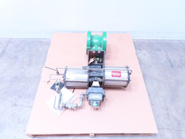 FISHER CV500 XD210SR-S09-L DXP-L21GNEB PNEUMATIC STEEL CONTROL VALVE 4IN 300