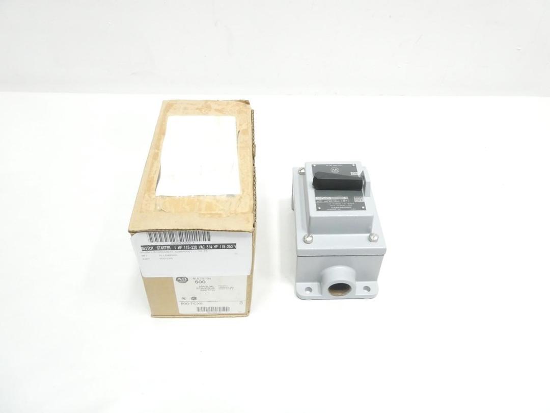 ALLEN BRADLEY 600-TCX5 MANUAL STARTING SWITCH 1HP